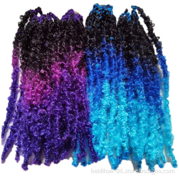 Wholesale 3 Tone Color Locs Hand Crochet Braids Butterfly Locs